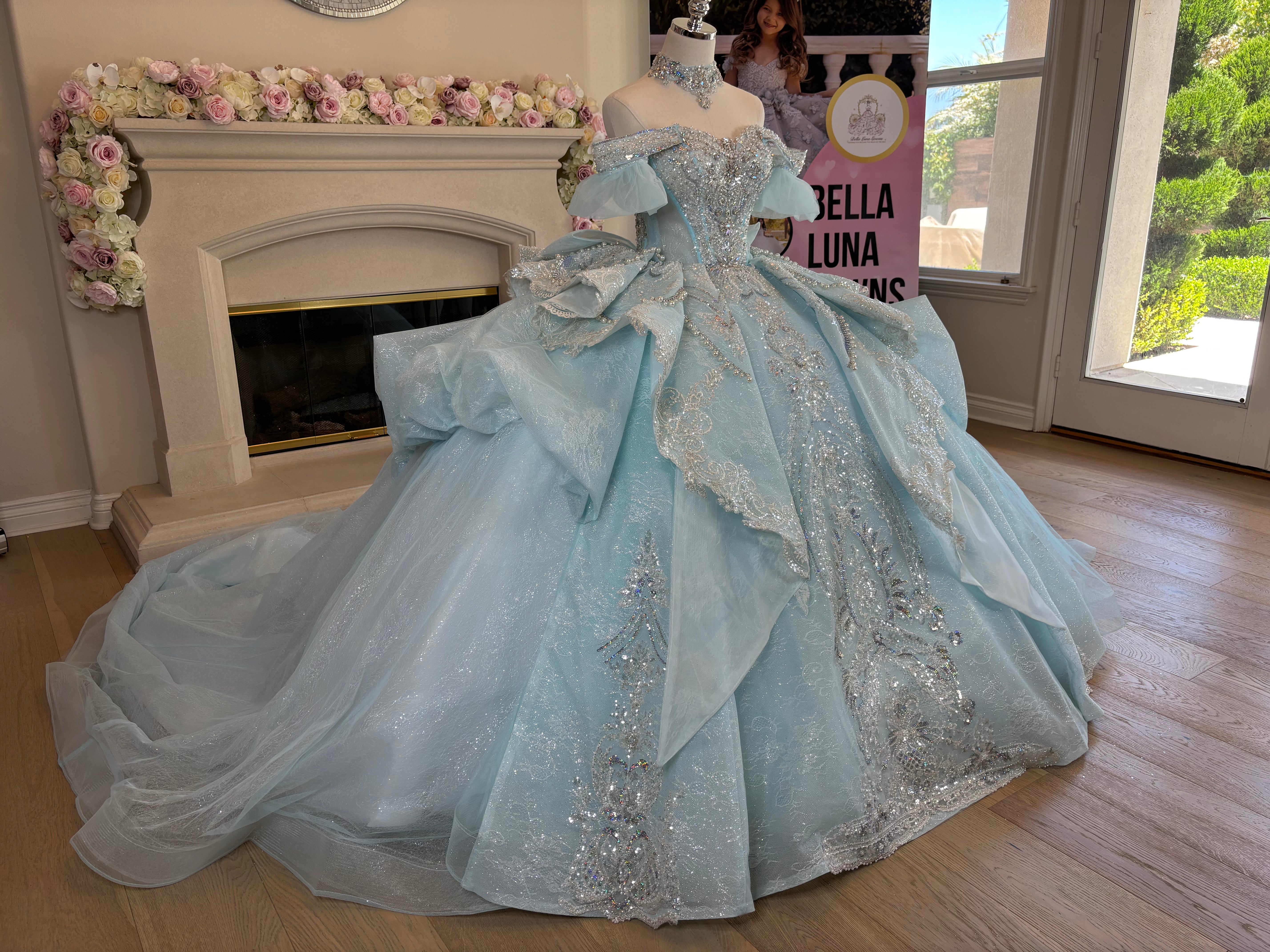 Love Story (Blue) - Bella Luna Gowns
