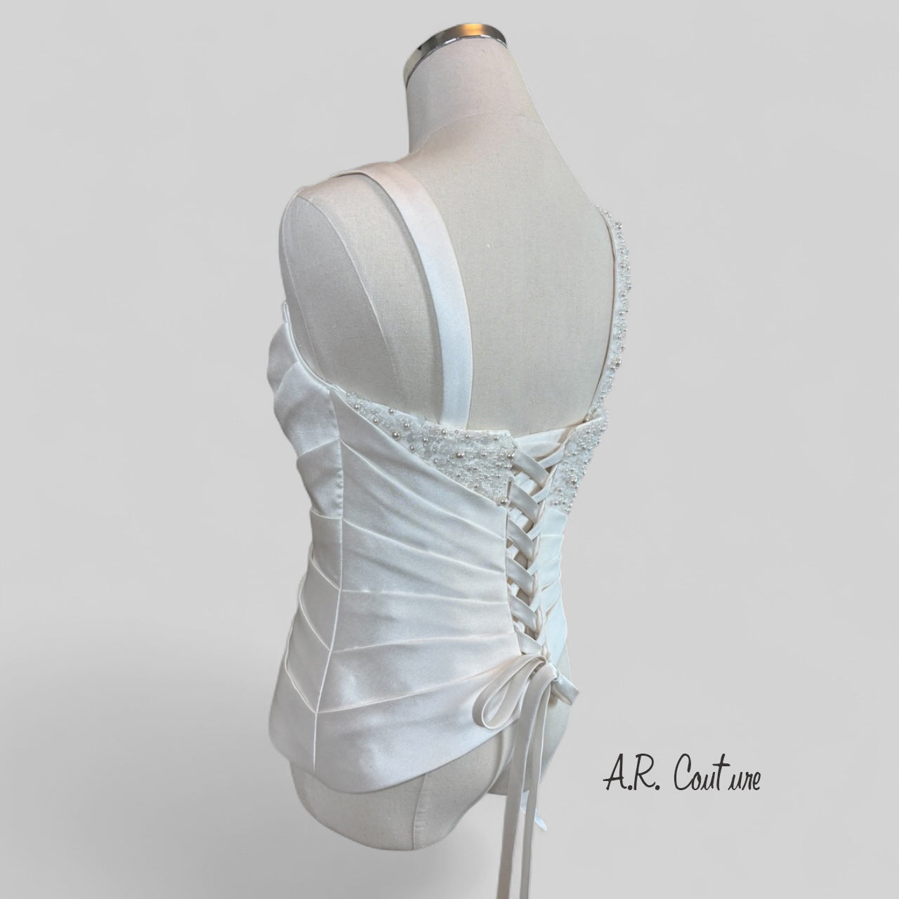 Seraphina Draped Corset - Bella Luna Gowns