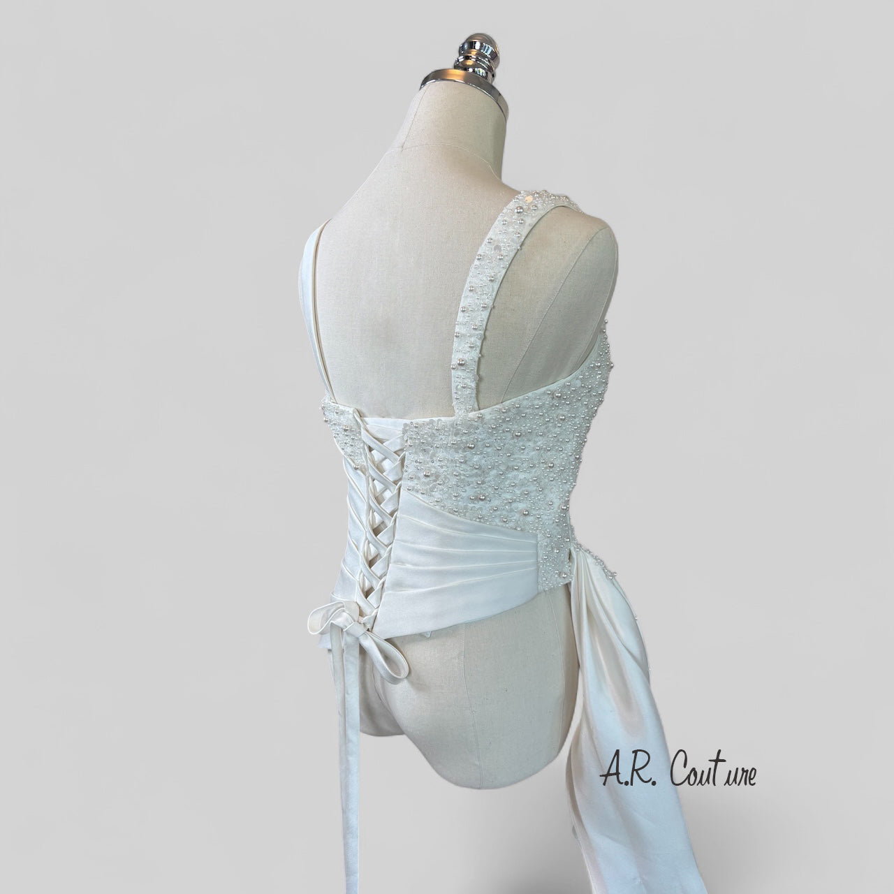 Seraphina Draped Corset - Bella Luna Gowns