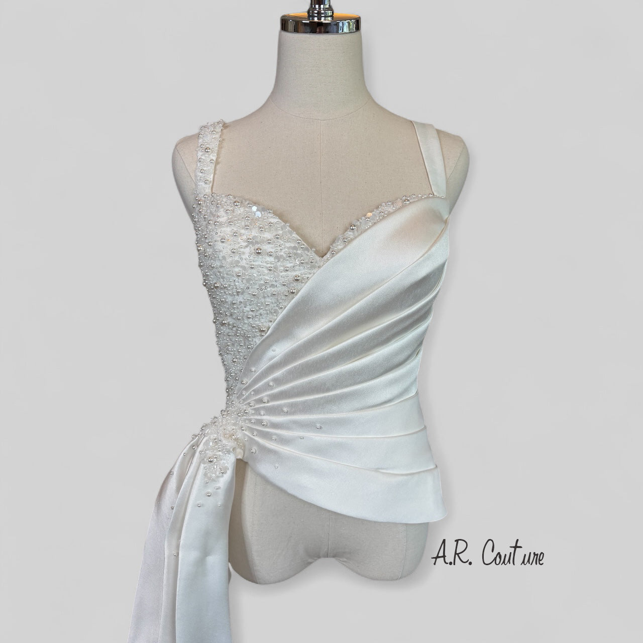 Seraphina Draped Corset - Bella Luna Gowns