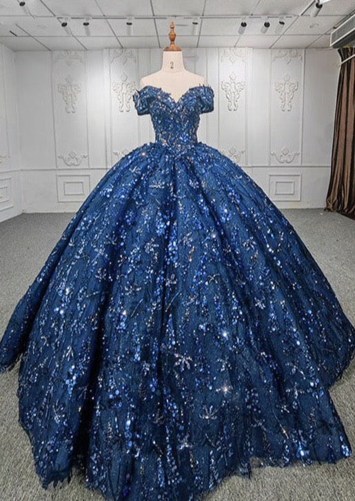 Blue Dazzle - Bella Luna Gowns