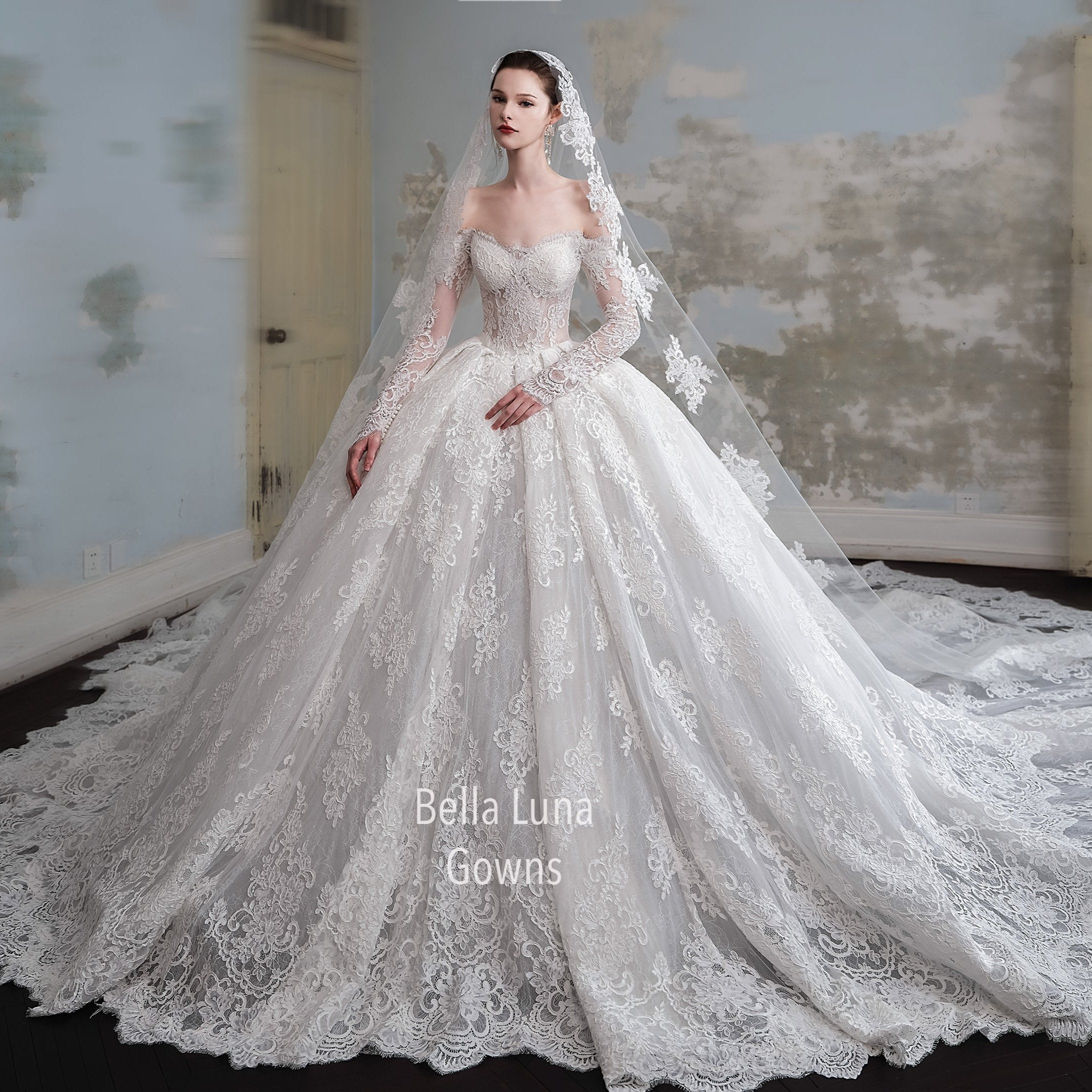 Lace Bridal Ball Gowns