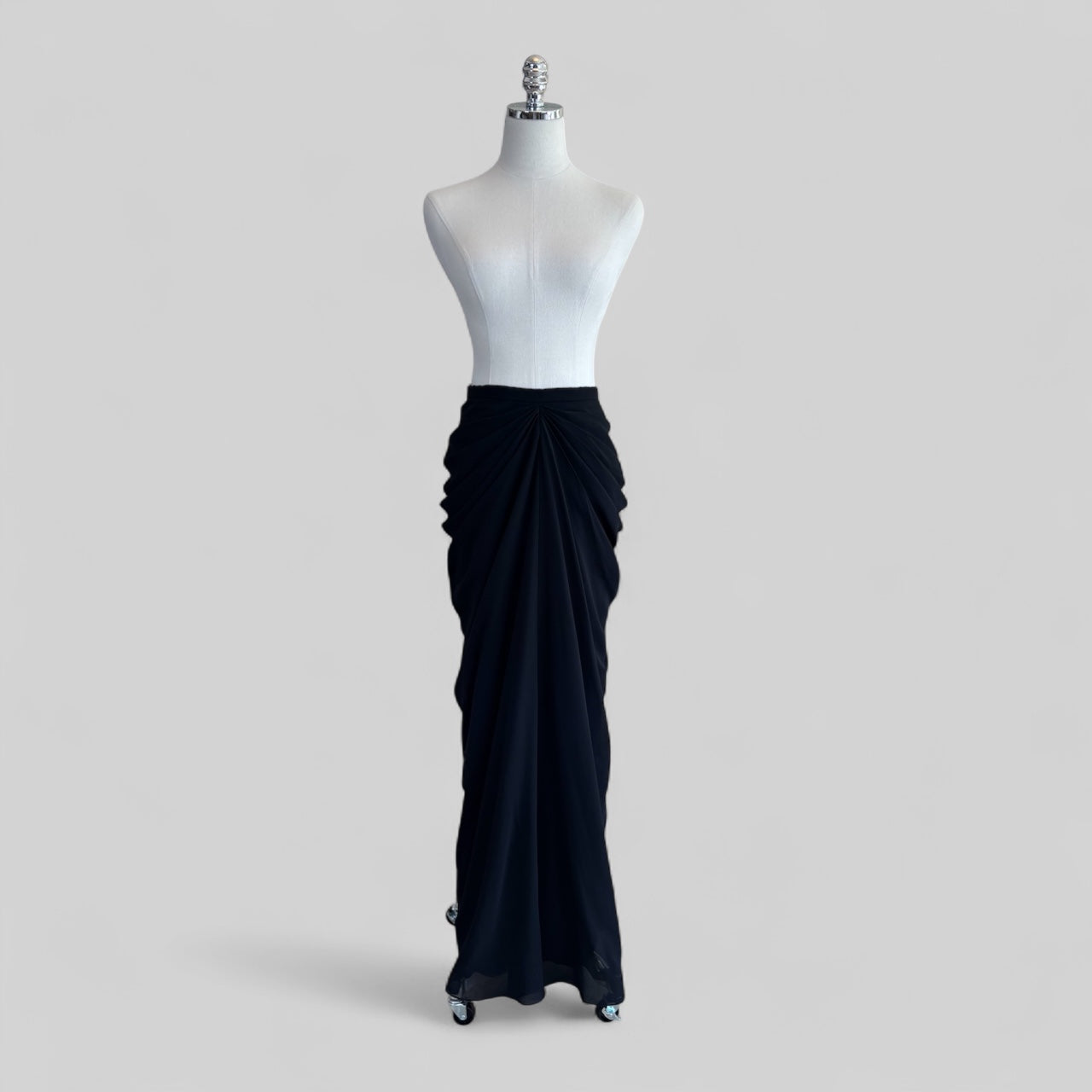 Noir Draped Skirt