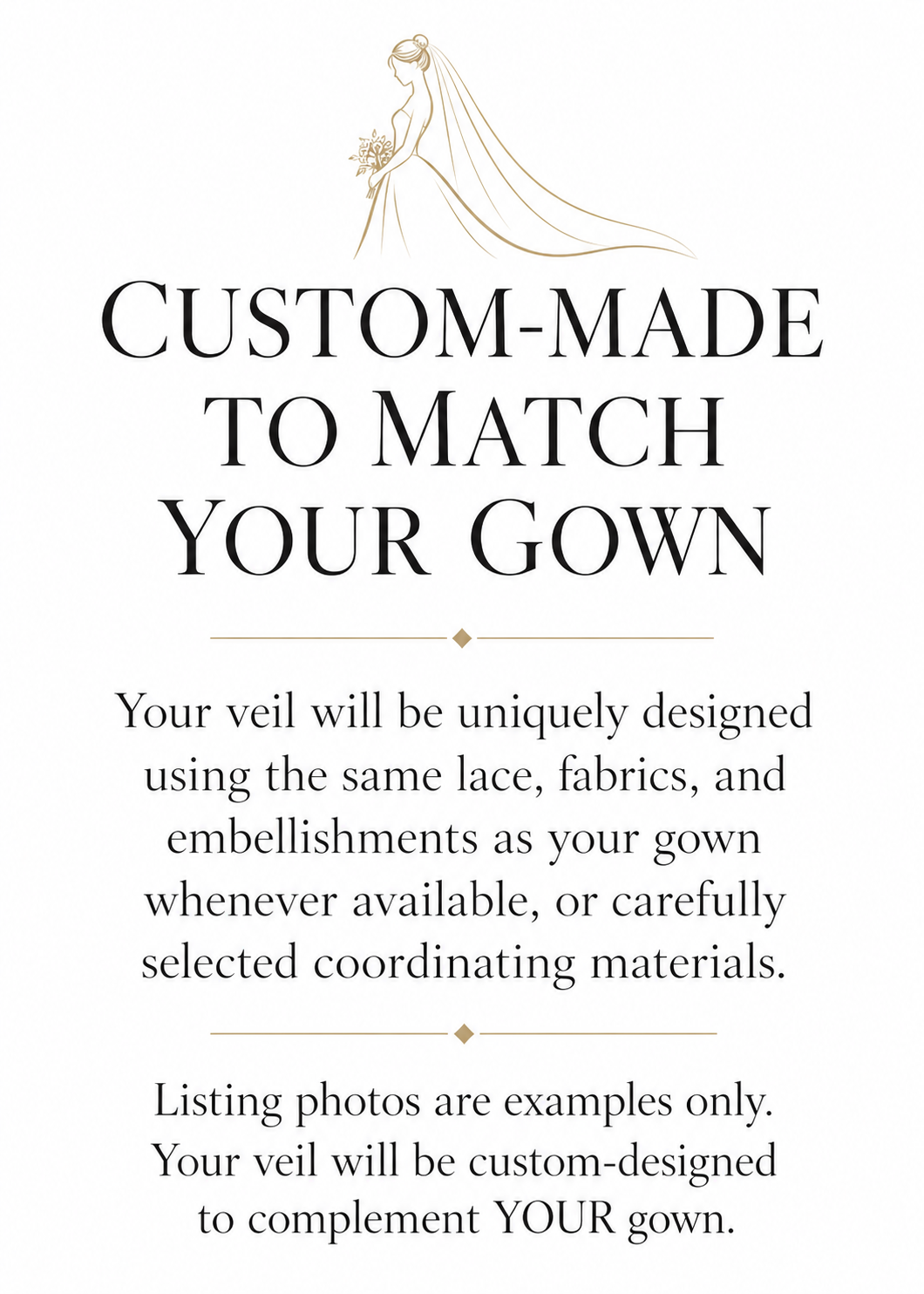 Custom-Matched Lace Bridal Veil