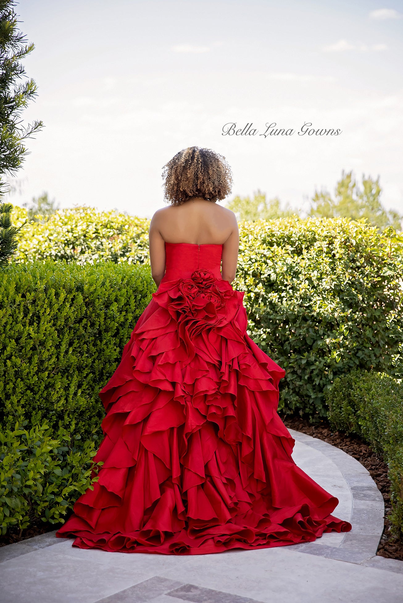 Stock Scarlet Rose - Bella Luna Gowns